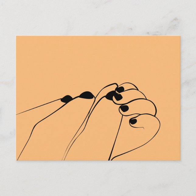 Carte Postale Mâles de bébé monochrome (Devant)