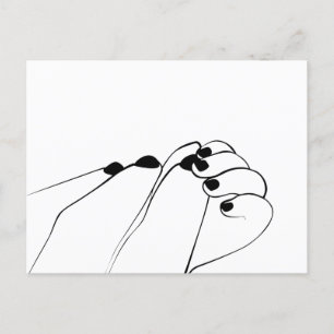 Carte Postale Mâles de bébé monochrome