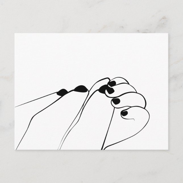 Carte Postale Mâles de bébé monochrome (Devant)