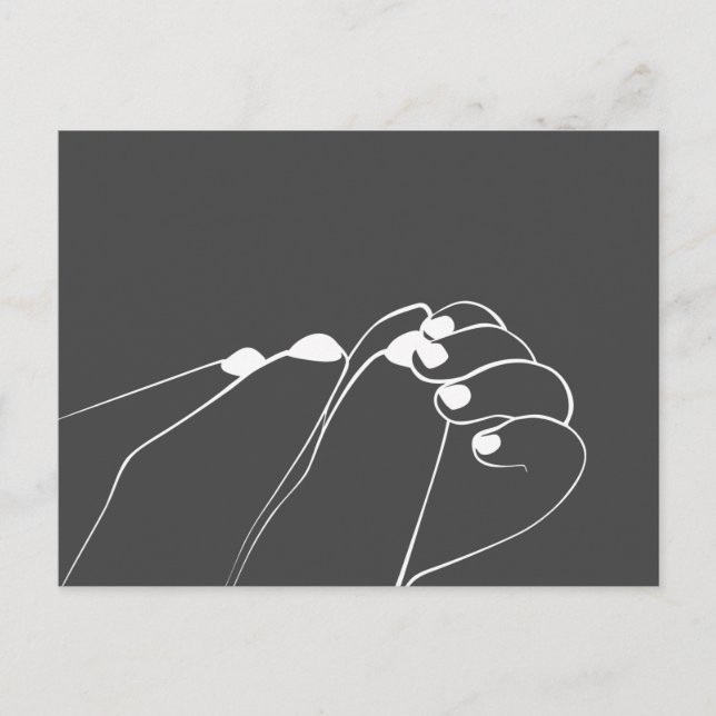 Carte Postale Mâles de bébé monochrome (Devant)