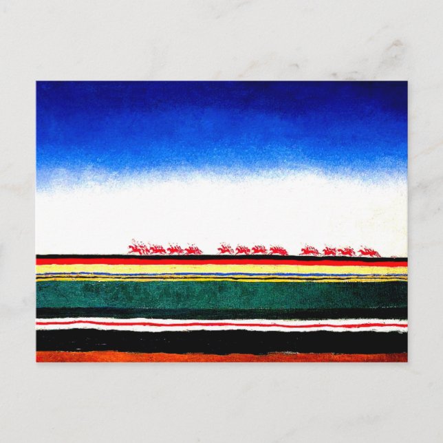 Carte Postale Malevich - Cavalerie rouge (Devant)