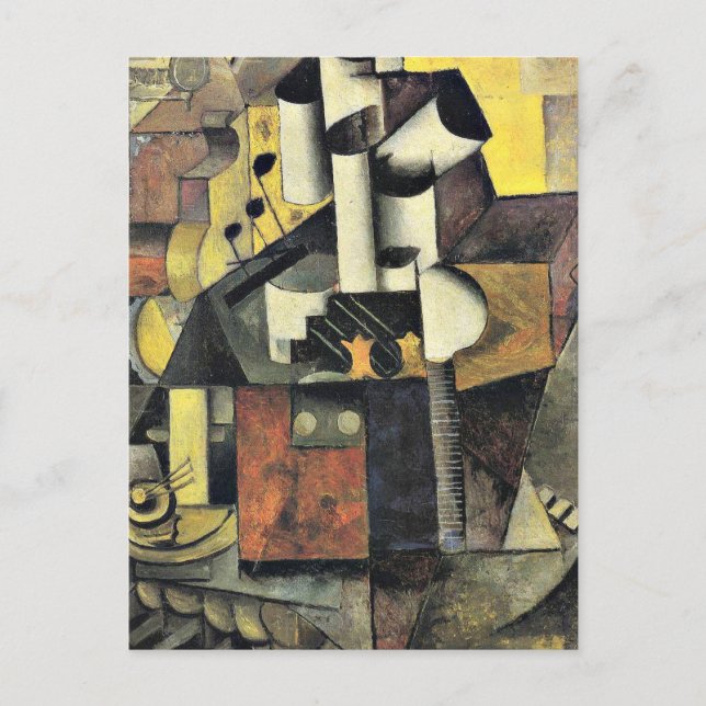 Carte Postale Malevich - Instrument de musique (Devant)