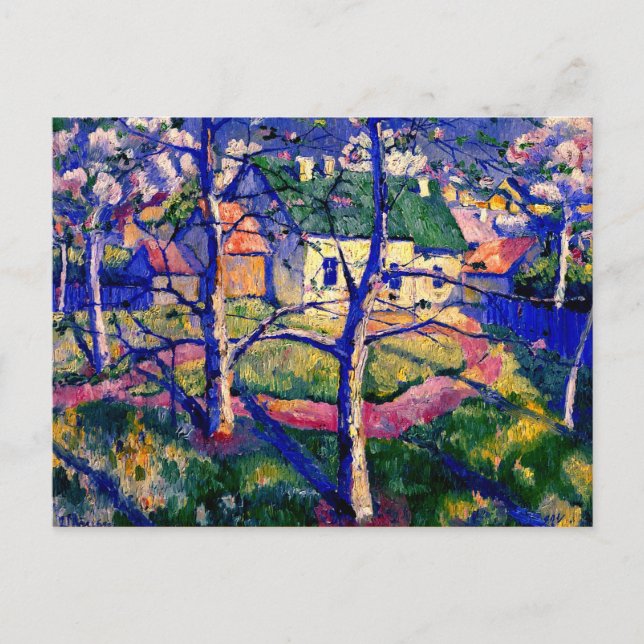 Carte Postale Malevich - Pommes en fleurs (Devant)