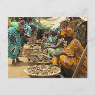 Carte Postale Mali Femmes au marché du lundi, Djenne-3