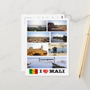 Carte Postale Mali - J'adore -