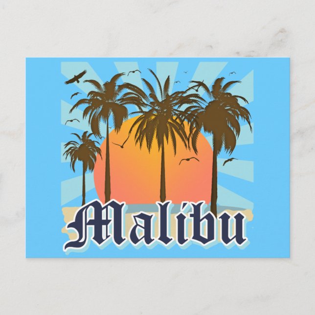 Carte Postale Malibu Beach Californie (Devant)