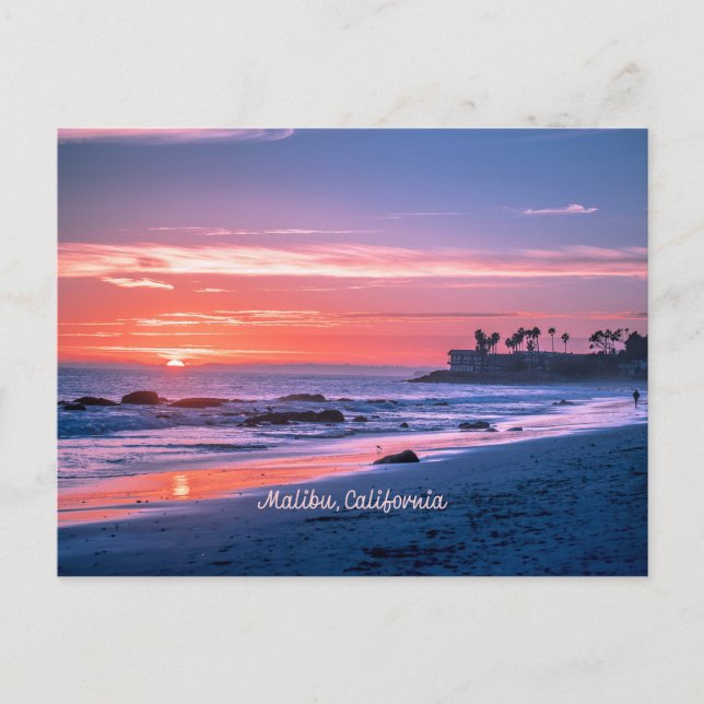 Carte Postale Malibu, CA photo pittoresque (Devant)