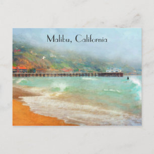 Carte Postale Malibu California Pier Surfrider