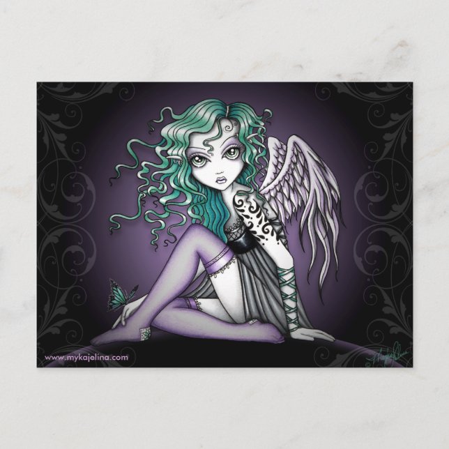 Carte postale Malory Cute Little Tattoo Angel (Devant)