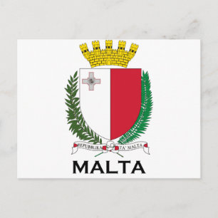 Carte Postale MALTA - emblem/coat of arms/symbol/flag