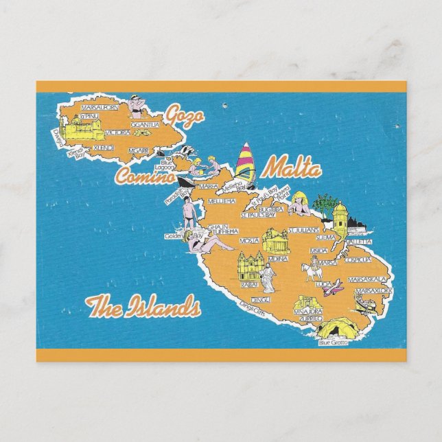 Carte Postale Malte (Devant)