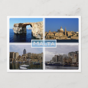 Carte Postale Malte - Gozo Mt Azure Window - La Valette -