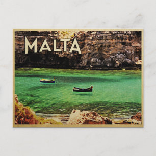 Carte Postale Malte Vintage