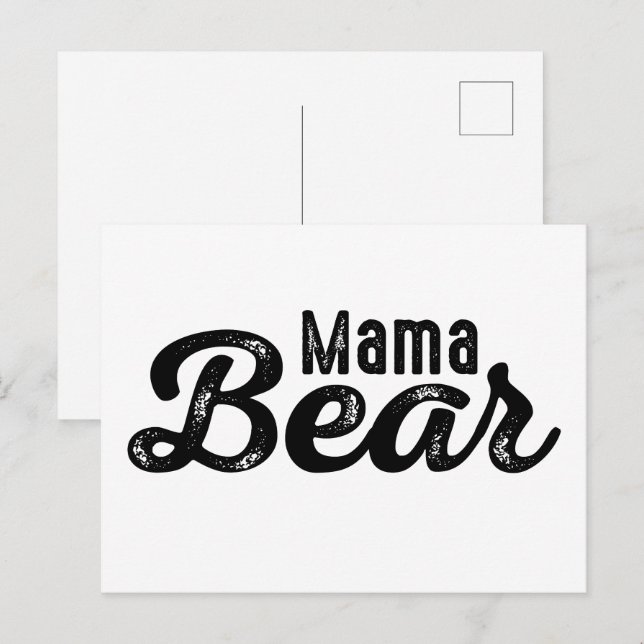 Carte Postale Mama Bear (Devant / Derrière)