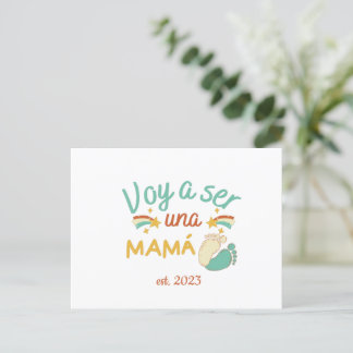 Carte Postale Maman Annonce Grossesse Fête des Mères 