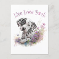 Maman Dalmatien Fleurie