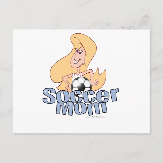 Carte Postale Maman de football (Devant)