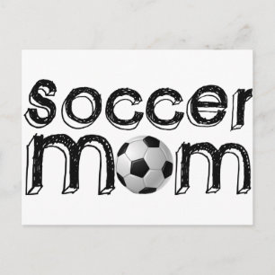 Carte Postale Maman de football