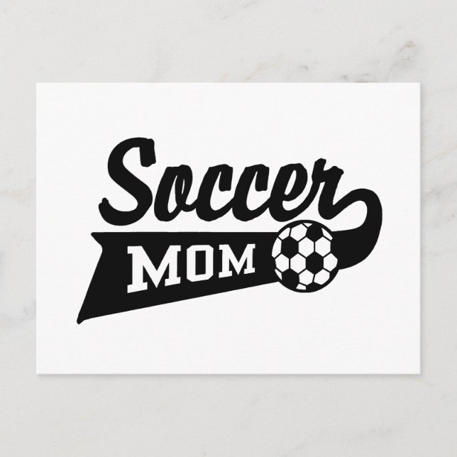 Carte Postale Maman de football (Devant)