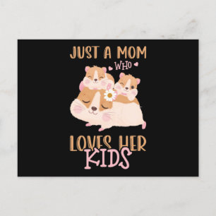 Carte Postale Maman Deux Guinéens Cochon Juste Une Maman Qui