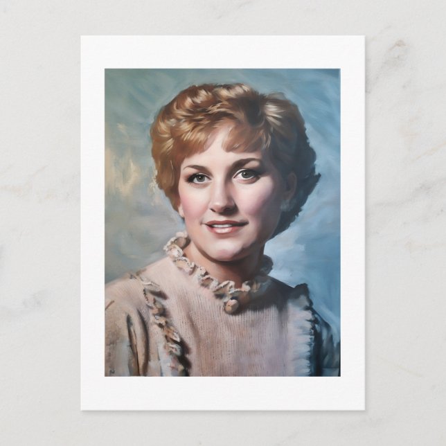 Carte Postale Maman en peinture à l'huile impasto d'ordinateur  (Devant)
