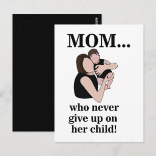 Carte Postale Maman Enfant Mère à Venir 