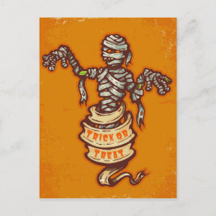 Carte Postale Maman et vieux ruban pour Halloween