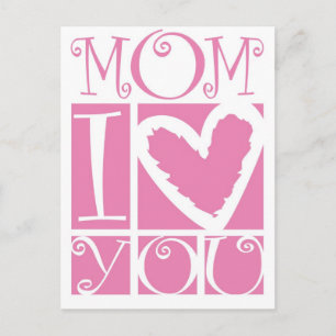 Carte Postale Maman, je t'aime