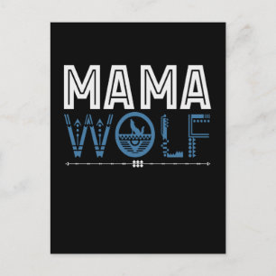 Carte Postale Maman Loup Art Amérindien Mère