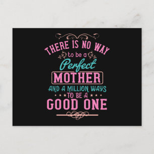 Carte Postale Maman - Pas moyen d'être une mère parfaite