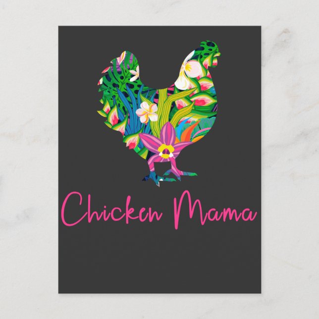 Carte Postale Maman poule poule poule fermier femme fermière mig (Devant)