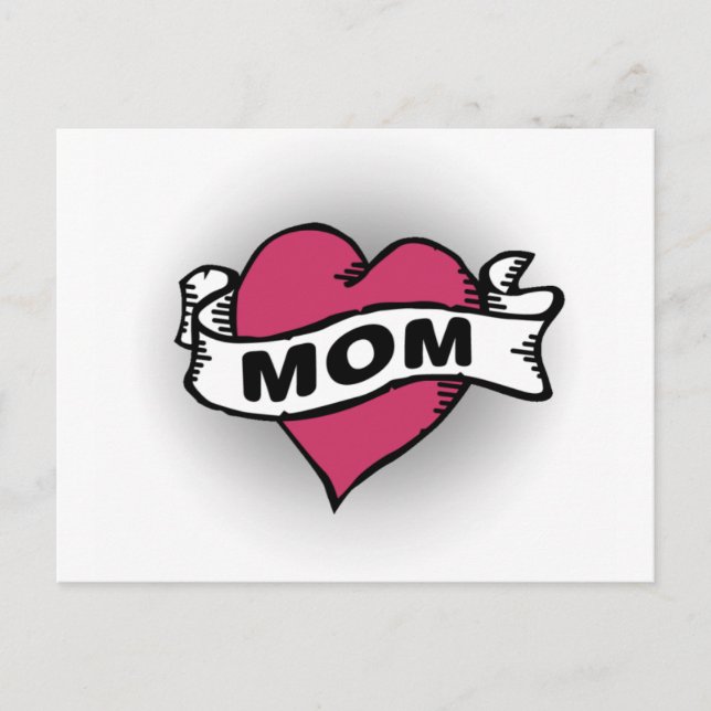 Carte Postale Maman Tattoo (Devant)
