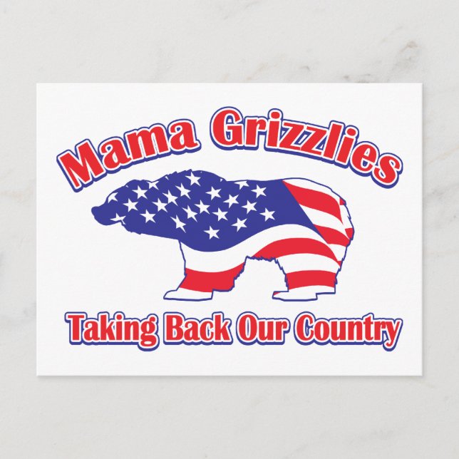 Carte Postale Mamma-Grizzly (Devant)