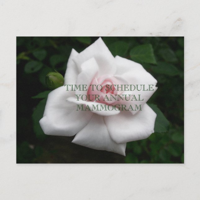 Carte Postale Mammogramme annuel (Devant)