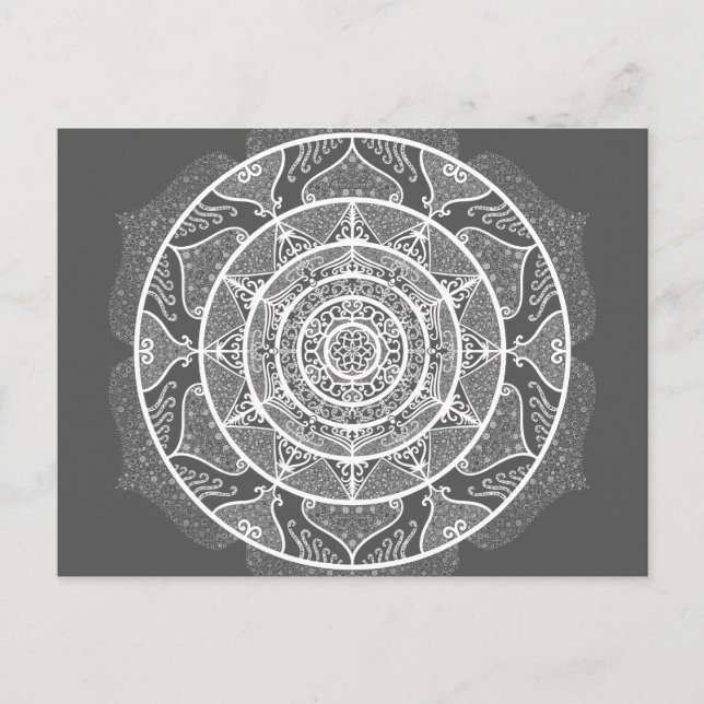 Carte Postale Manatee Mandala (Devant)