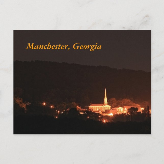 Carte Postale Manchester, Géorgie (Devant)