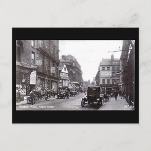 Carte Postale Manchester, Market Place