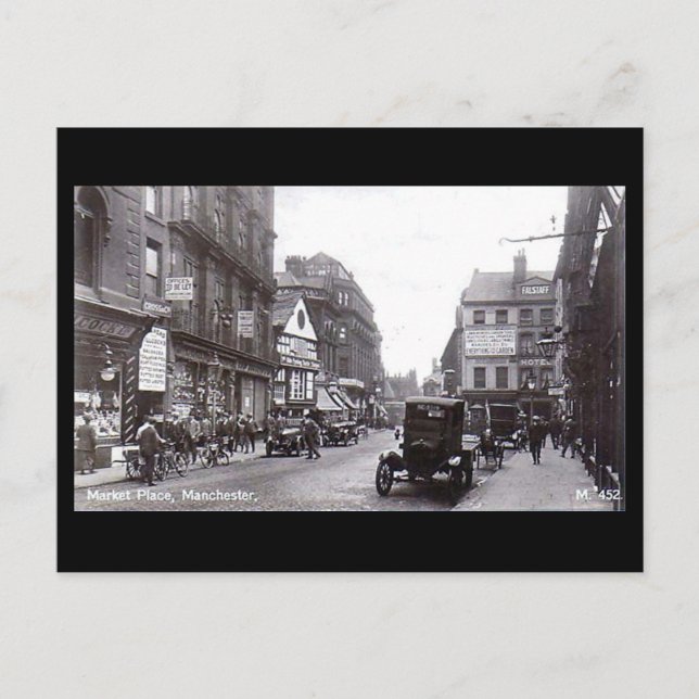 Carte Postale Manchester, Market Place (Devant)