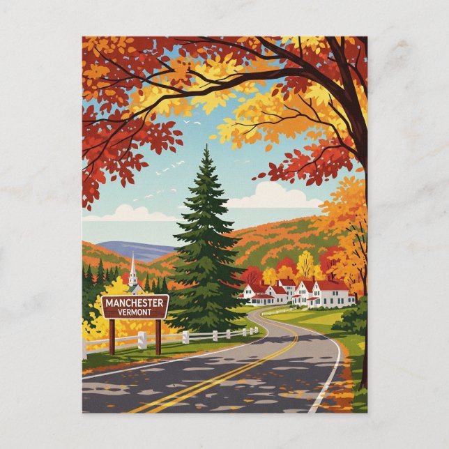 Carte Postale Manchester Vermont Travel (Devant)