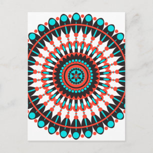 Carte Postale Mandala amérindienne
