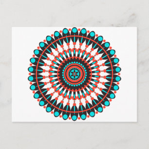 Carte Postale Mandala amérindienne
