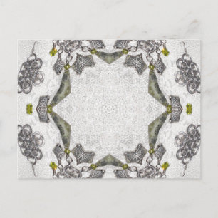 Carte Postale Mandala de kaléidoscope de Chainlink de Celtic