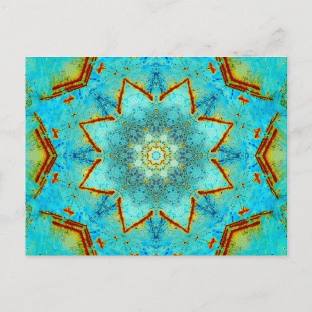 Carte Postale Mandala de rouille (Devant)
