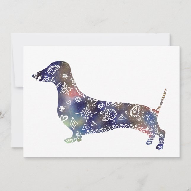 Carte postale Mandala Dog (Devant)