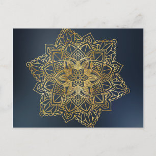 Carte Postale Mandala d'or