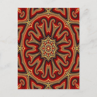 Carte Postale Mandala en tuile turque