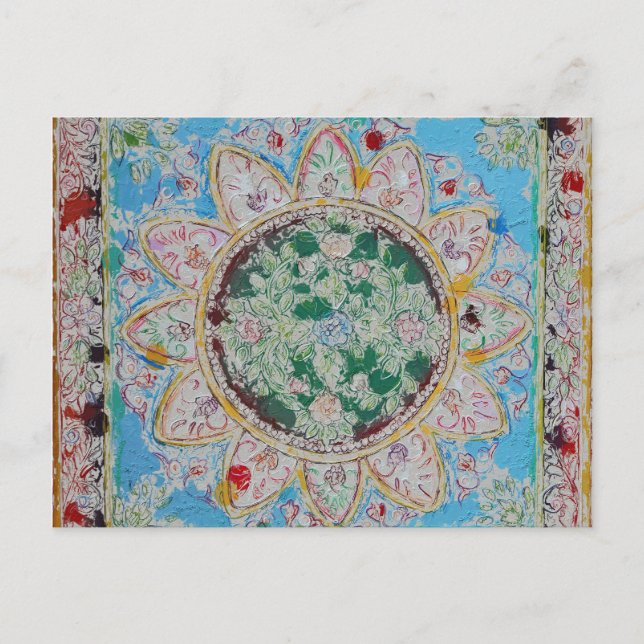 Carte postale Mandala Flower (Devant)