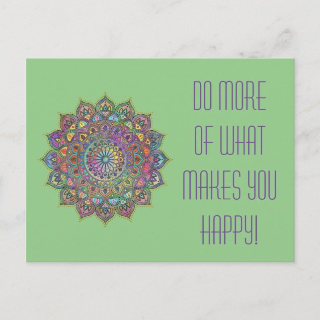 Carte Postale Mandala Inde Style 1 (Devant)