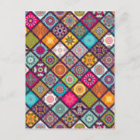 Mandala motif marocain coloré