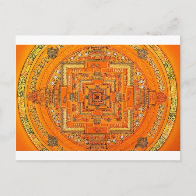 CARTE POSTALE MANDALA MYSTIC GLOBE (Devant)